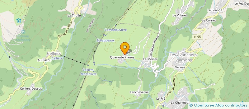 localisation de l'entreprise COMPAS DEVELOPPEMENT à LES AVANCHERS-VALMOREL