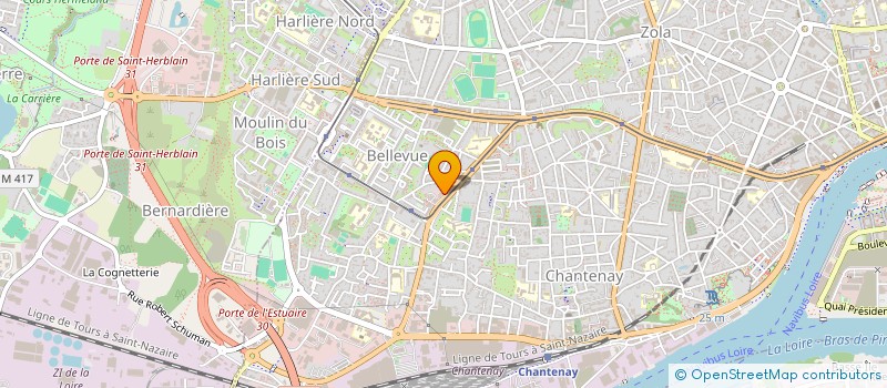 localisation de l'entreprise COMPAS-TIS à NANTES