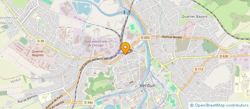 localisation de l'entreprise COMPAS TROIS à VERDUN
