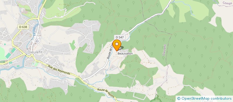 localisation de l'entreprise COMPASS à DIEULEFIT