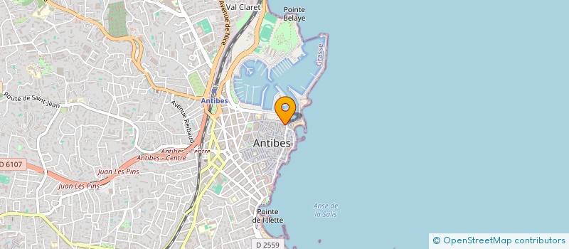 localisation de l'entreprise COMPASS RECRUTEMENT  ANTIBES