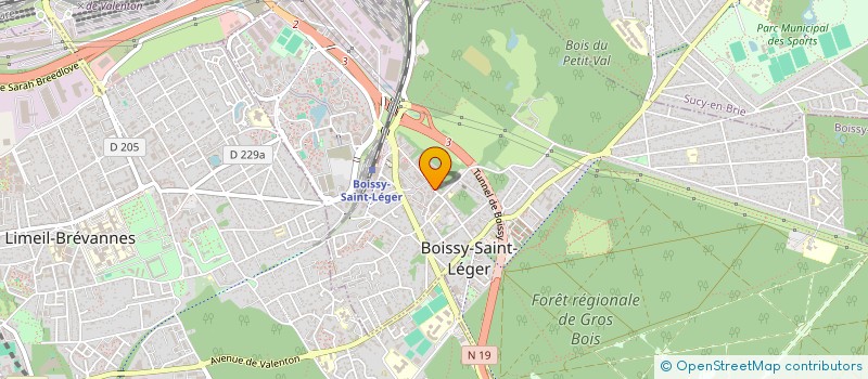 localisation de l'entreprise COMPASS RH à BOISSY-SAINT-LEGER