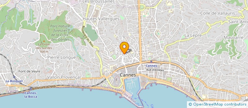 localisation de l'entreprise COMPASS ROSE CREW  CANNES