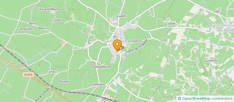 localisation de l'entreprise COMPASS WINES à SAINT-EMILION