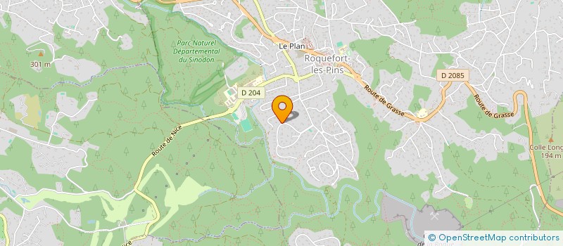 localisation de l'entreprise COMPASSMED à ROQUEFORT-LES-PINS