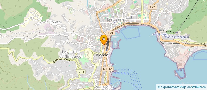localisation de l'entreprise COMPAY  AJACCIO