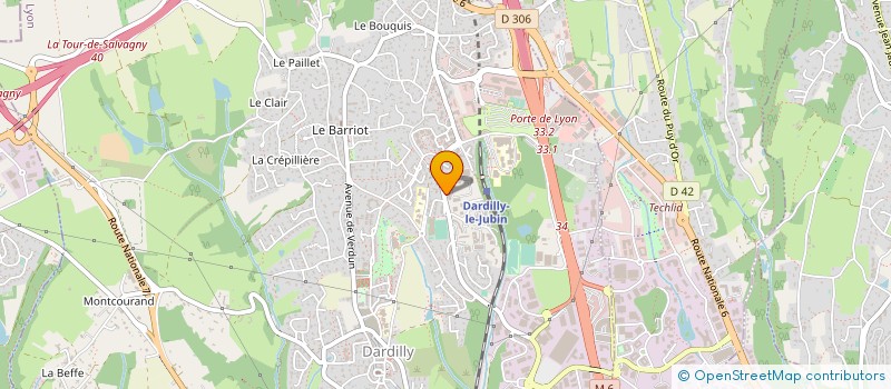 localisation de l'entreprise COMPELEC à DARDILLY