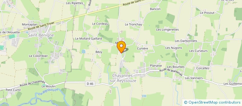 localisation de l'entreprise COMPEQUAD à CHAVANNES-SUR-REYSSOUZE