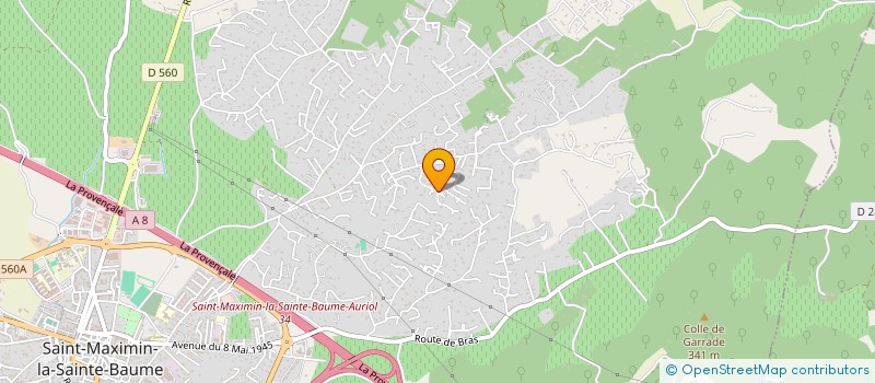 localisation de l'entreprise COMPERE MENUISERIE à SAINT-MAXIMIN-LA-SAINTE-BAUME