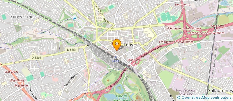 localisation de l'entreprise COMPERE SARL  LENS