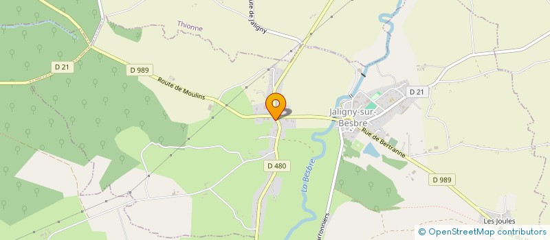 localisation de l'entreprise COMPERES ORGANIX à JALIGNY-SUR-BESBRE