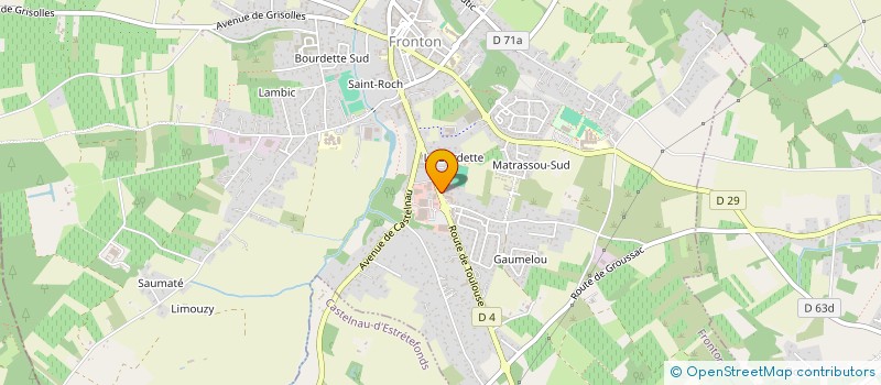 localisation de l'entreprise COMPETECH  FRONTON