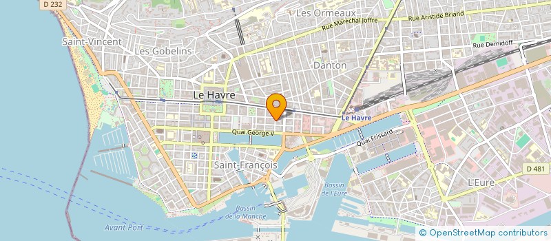 localisation de l'entreprise COMPETENCE BUREAUTIQUE à LE HAVRE