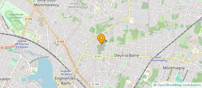 localisation de l'entreprise COMPETENCE CUISINE COLLECTIVE  DEUIL-LA-BARRE