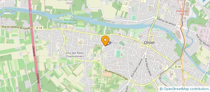 localisation de l'entreprise COMPETENCE & DEVELOPPEMENT RH à OLIVET