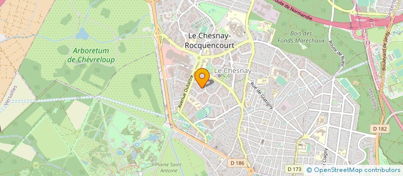 localisation de l'entreprise COMPETENCE PLUS  LE CHESNAY-ROCQUENCOURT