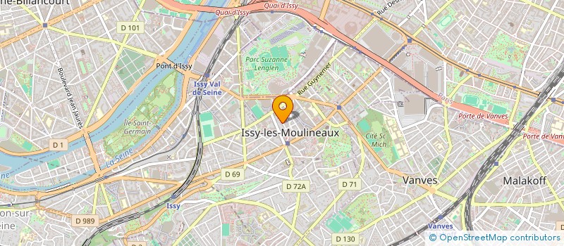 localisation de l'entreprise COMPETENCES+ à ISSY-LES-MOULINEAUX