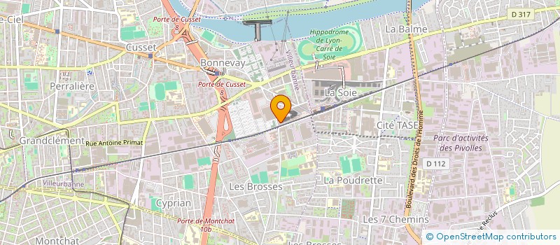 localisation de l'entreprise COMPETENCES +  VILLEURBANNE