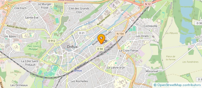 localisation de l'entreprise COMPETENCES EN TEMPS PARTAGE 28 à DREUX