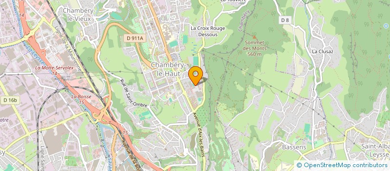 localisation de l'entreprise COMPETENCES EN TEMPS PARTAGE DE LA SAVOIE - C.T.P. 73  CHAMBERY