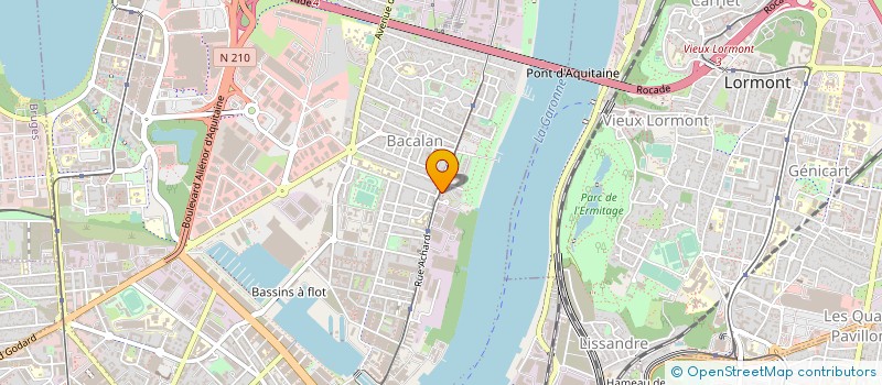 localisation de l'entreprise COMPETENCES EN TEMPS PARTAGE GUYENNE à BORDEAUX