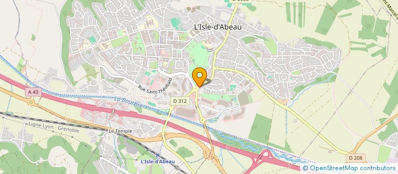 localisation de l'entreprise COMPETENCES EN TEMPS PARTAGE NORD ISERE  L'ISLE-D'ABEAU