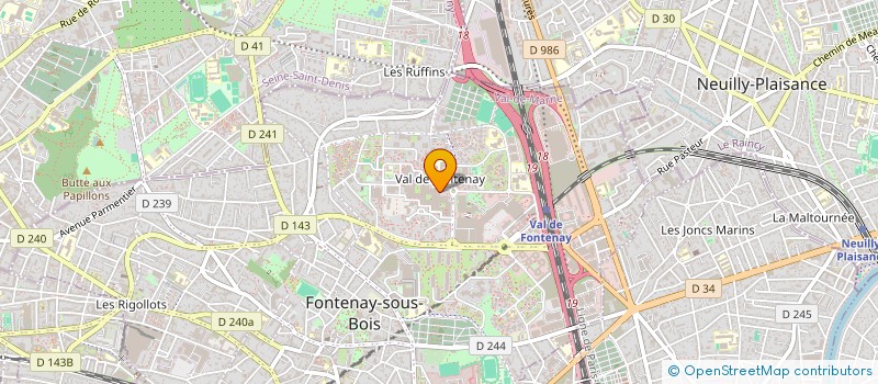 localisation de l'entreprise COMPETENCES ET DEVELOPPEMENT à FONTENAY-SOUS-BOIS