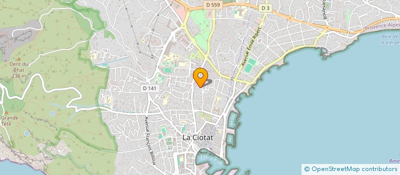 localisation de l'entreprise COMPETENCES ET METIERS à LA CIOTAT