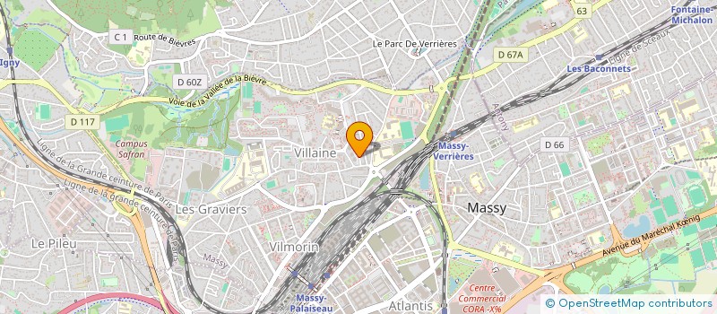 localisation de l'entreprise COMPETENCES ET VOCATIONS à MASSY