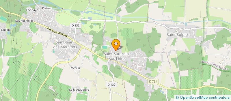 localisation de l'entreprise COMPETENCES SOLIDAIRES MAINE ET LOIRE à BRISSAC LOIRE AUBANCE
