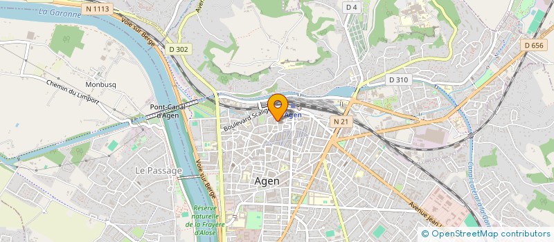 localisation de l'entreprise COMPETENCES TEMPS PARTAGE 47  AGEN