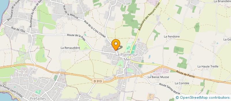 localisation de l'entreprise COMPETITEURS LIGERIENS EN DANSE SPORTIVE à LA PLAINE-SUR-MER