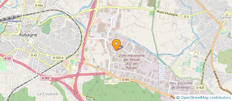 localisation de l'entreprise COMPETITION ACCESS à AUBAGNE