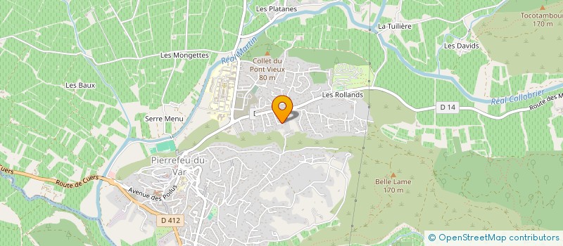 localisation de l'entreprise COMPHAS  PIERREFEU-DU-VAR