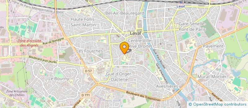 localisation de l'entreprise COMPHRERYE DES AMIS D UBU à LAVAL