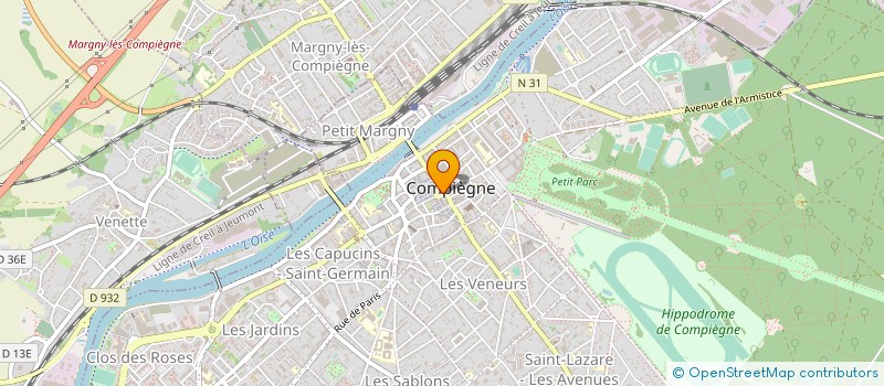 localisation de l'entreprise COMPIEGNE EDUCATION CANINE  COMPIEGNE