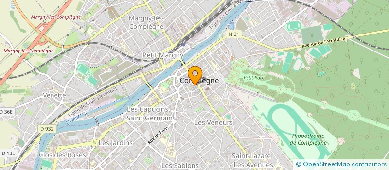 localisation de l'entreprise COMPIELINE à COMPIEGNE