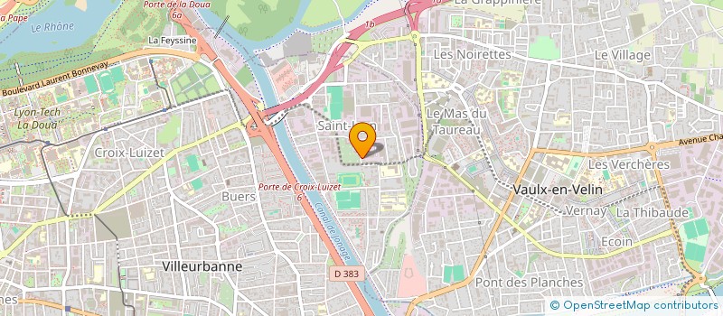 localisation de l'entreprise COMPIL à VILLEURBANNE