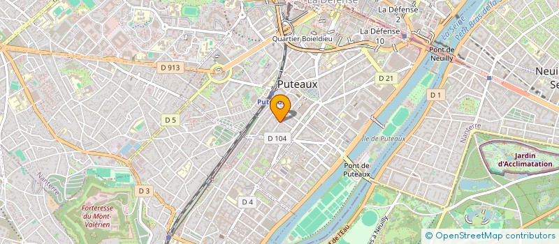 localisation de l'entreprise COMPIL'GRAPHIC à PUTEAUX