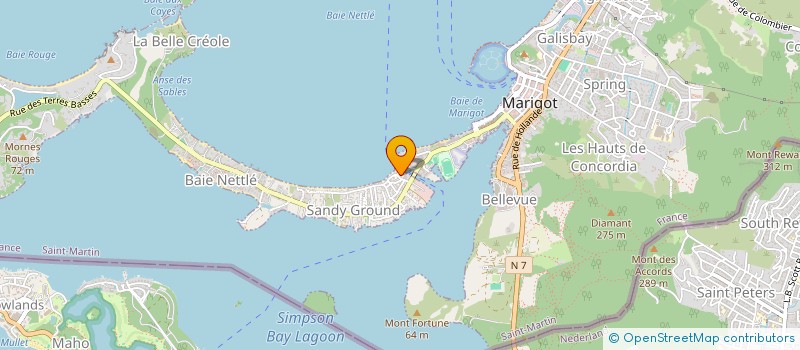 localisation de l'entreprise COMPINVEST GUADELOUPE  SAINT MARTIN