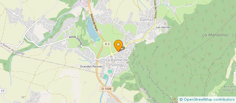 localisation de l'entreprise COMPIT à LA BALME DE SILLINGY