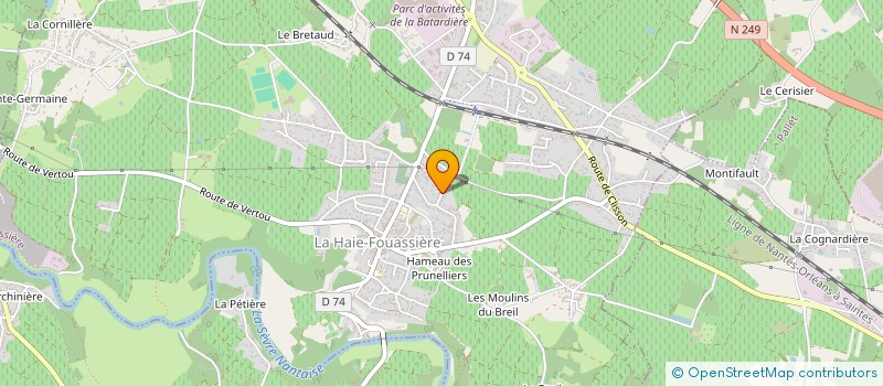 localisation de l'entreprise COMPLEMEN TERRE à HAIE-FOUASSIERE (LA)