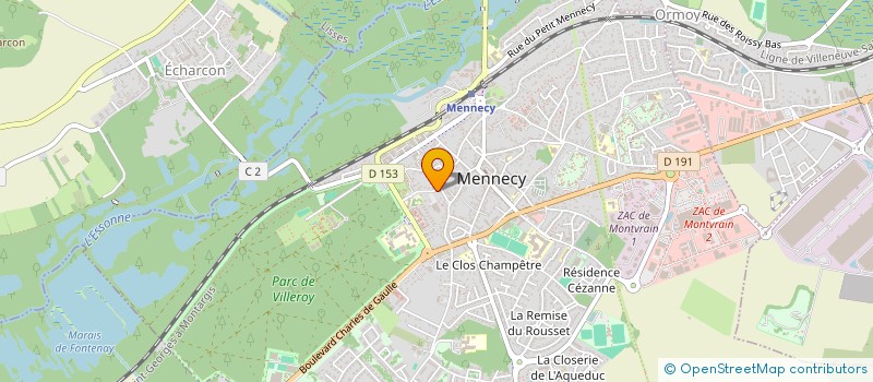 localisation de l'entreprise COMPLEMENT D'OBJET à MENNECY