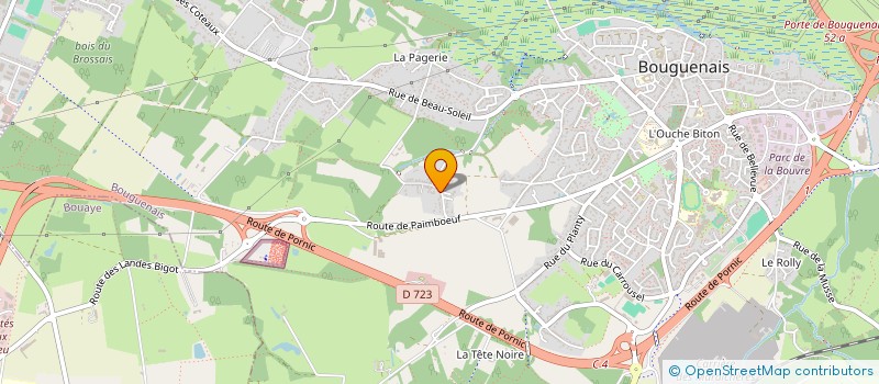 localisation de l'entreprise COMPLEMENT'ERRE à BOUGUENAIS