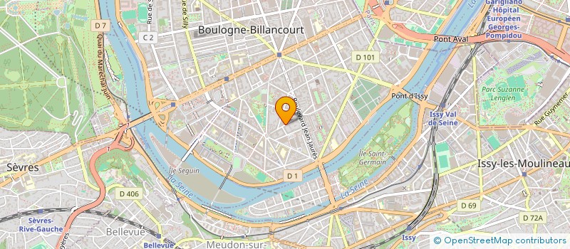 localisation de l'entreprise COMPLEMENTS à BOULOGNE-BILLANCOURT