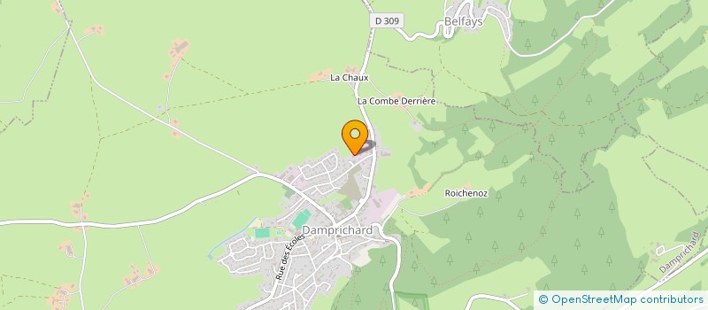 localisation de l'entreprise COMPLEXCOUP  DAMPRICHARD