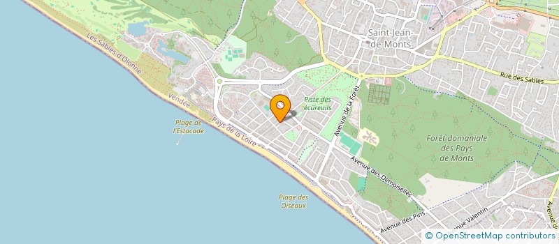 localisation de l'entreprise COMPLEXE 48  SAINT-JEAN-DE-MONTS