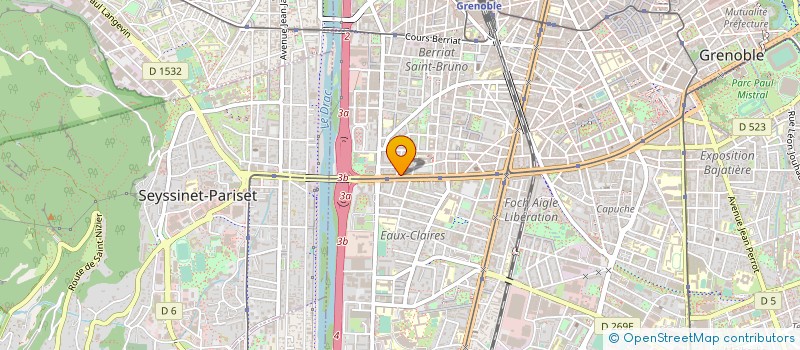 localisation de l'entreprise COMPLEXE BEAUTE GRENOBLE à GRENOBLE