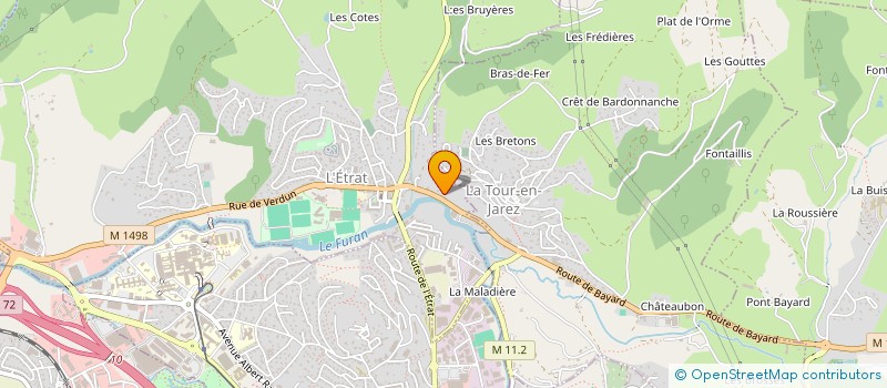 localisation de l'entreprise COMPLEXE FRIGOR AGRIC MOULIN PICON  L'ETRAT