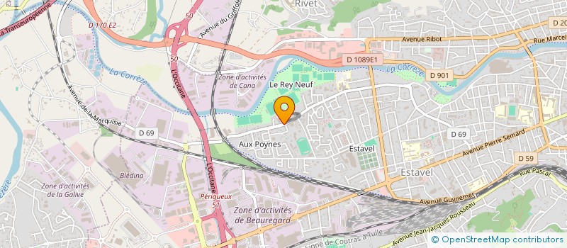 localisation de l'entreprise COMPLEXE HEMERIS  BRIVE-LA-GAILLARDE